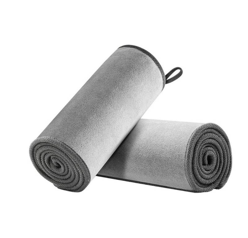 Baseus Car Washing 2 x Mikrofaser-Auto-Trockentuch, 40 cm x 40 cm, Grau Mikrofasertuch von Baseus