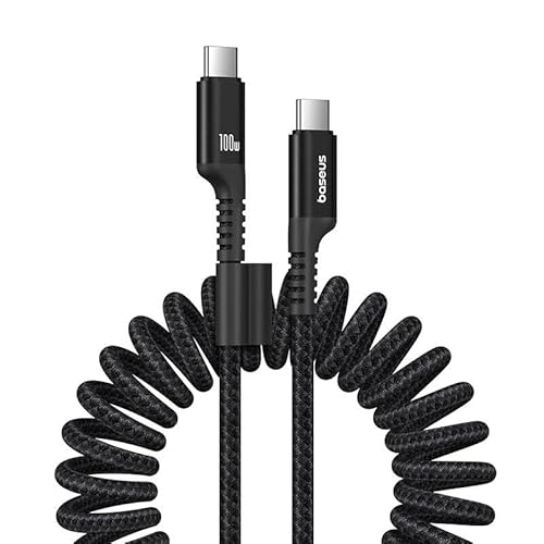 Baseus Fast Charging Kabel USB-C auf USB-C Fish-Eye 100 W, 1 m (schwarz) von Baseus