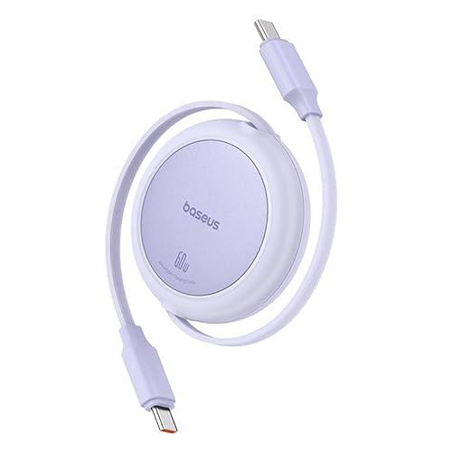 Baseus Free2Pull Mini USB-C auf USB-C 60 W USB-Kabel, 1 m (violett) von Baseus
