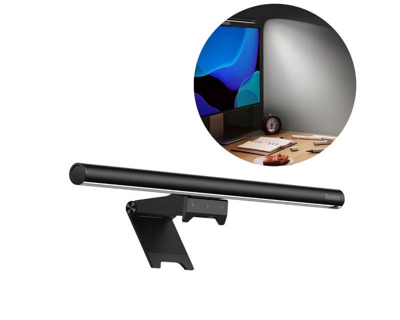 Baseus LED-Leuchtmittel i-wok2 LED-Lampe für Desktop-Bildschirmbeleuchtung schwarz, 1 St. von Baseus