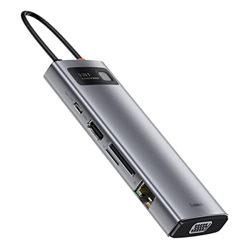 Baseus Metal Gleam 9in1 Multifel Type-C Hub Dock Station von Baseus