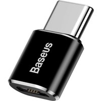 Baseus Mini Micro USB-zu-USB-C-Adapter schnelles Laden und Datenübertragung – Schwarz Baseus Mini Micro USB-zu-USB-C-Adapter schnelles Laden und Datenübertragung – Schwarz von Baseus