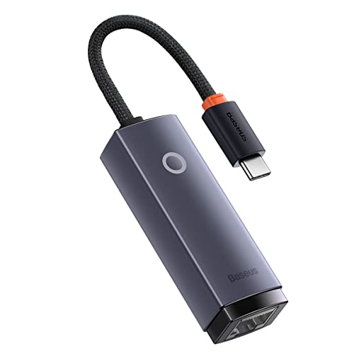 Baseus Netzwerkadapter Lite Series USB Typ-C - RJ45 LAN 1 Gbps (1000 Mbps) schwarz (WKQX000313) von Baseus