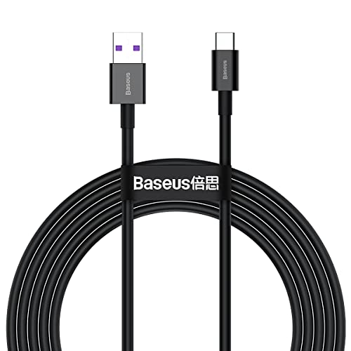 Baseus Superior Series USB-C Daten & Ladekabel - 66W, 2m - Schwarz von Baseus