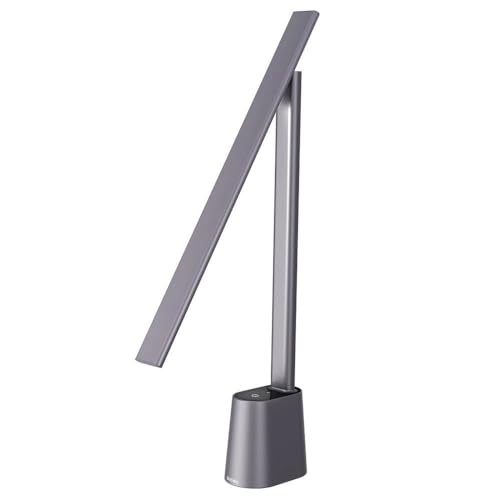 Baseus Table LampLED, auto dimming table lamp, smart lamptoEye care, Touch control, 47 inch wide lighting, 250 lumens, (Gray) von Baseus
