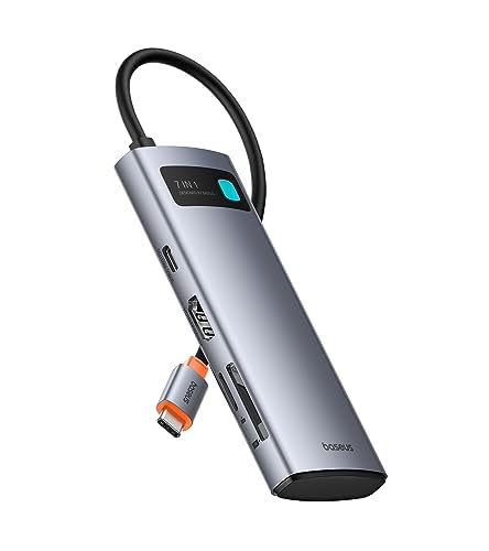 Baseus USB C Hub 7 in 1 Adapter mit 4K@60Hz HDMI & 17 in 1 Docking Station USB C 3 Monitore Baseus USB C Hub 7 in 1 Adapter mit 4K@60Hz HDMI & 17 in 1 Docking Station USB C 3 Monitore von Baseus