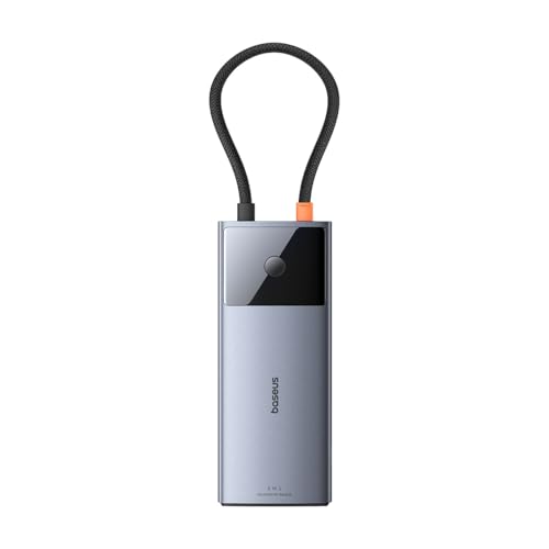 Hub 6in1 Baseus Metal Gleam 2 Series, USB-C to 2xUSB 3.0 USB-C HDMI USB-C PD Ethernet RJ45 von Baseus