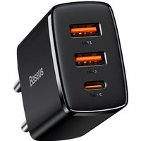 Schnellladegerät 2x USB / USB Type C 30W 3A Power Delivery Quick Charge schwarz Schnellladegerät 2x USB / USB Type C 30W 3A Power Delivery Quick Charge schwarz von Baseus