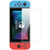Set aus 2x Crystal Panzerglas für Nintendo Switch OLED 2021 + Montageset - transparent von Baseus