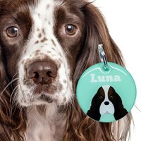 Hundemarke Springer Spaniel Acryl Tiermarke, Bashtags von BashtagsOfficial