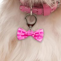 Pink Polka Dots Fliege Tiermarke Von Bashtags von BashtagsOfficial