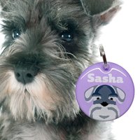 Schnauzer Hund Namensschild Acrylmarke Für Rasse Von Bashtags von BashtagsOfficial