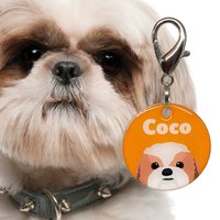 Shih Tzu Hund Namensmarke Acryl Tiermarke Von Bashtags Shih Tzu Hund Namensmarke Acryl Tiermarke Von Bashtags von BashtagsOfficial