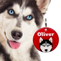 Siberian Husky Hund Namensschild Acrylmarke Für Rasse Von Bashtags von BashtagsOfficial