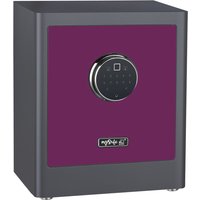 BASI - Elektronik-Möbel-Tresor - mySafe Premium 350 - Code/Fingerprint - Beere/Grau von Basi