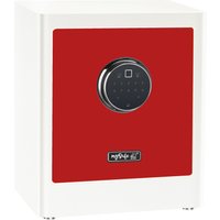 BASI - Elektronik-Möbel-Tresor - mySafe Premium 350 - Code/Fingerprint - Rot/Weiß von Basi