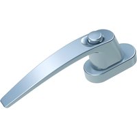 Fenstergriff 514 mit Druckknopfsicherung - Silber von Basi