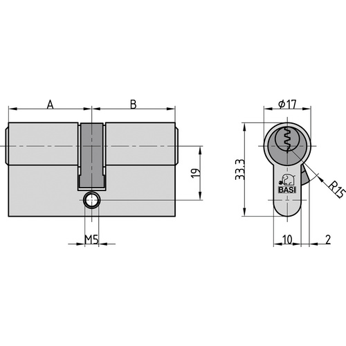 BASI Profil-Doppelzylinder »AS«, in verschiedenen Ausführungen von Basi