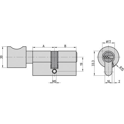 BASI Profil-Knaufzylinder »BM«, in verschiedenen Ausführungen von Basi