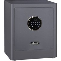 Basi 2020-0000-1200 mySafe Premium 350 Möbeltresor Zahlenschloss, Fingerabdruckschloss Grau von Basi