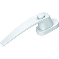 Basi 7554-0012 Fenstergriff mit Druckknopfsicherung Weiß (glänzend) von Basi
