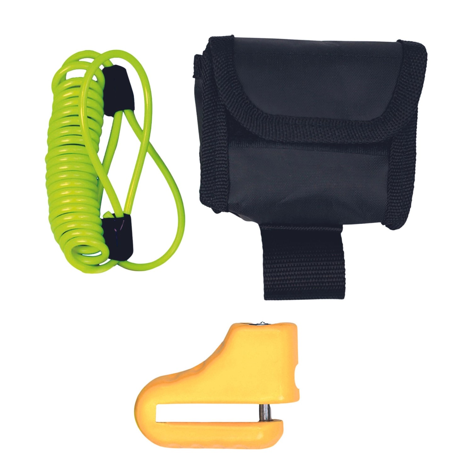 Basi - Bremsscheibenschloss - Signalgelb - mit 2 Schlüssel - Erinnerungskabel mit Nylon-Transporttasche - 6990-0311 Basi - Bremsscheibenschloss - Signalgelb - mit 2 Schlüssel - Erinnerungskabel mit Nylon-Transporttasche - 6990-0311 von Basi