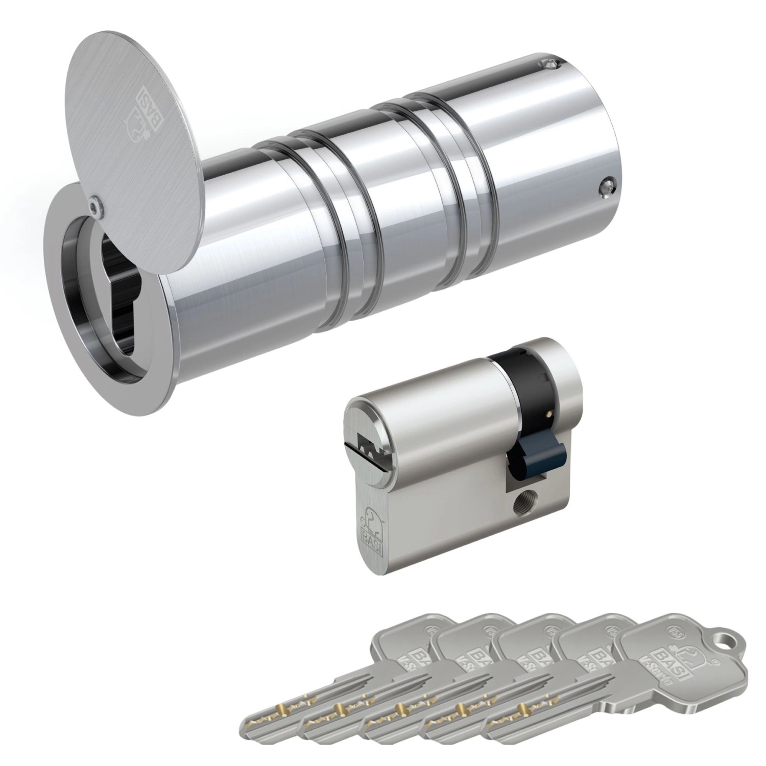Basi - Rohrtresor mit Profil-Halbzylinder - SET - RT 101-MS - VB2140-0004 Basi - Rohrtresor mit Profil-Halbzylinder - SET - RT 101-MS - VB2140-0004 von Basi