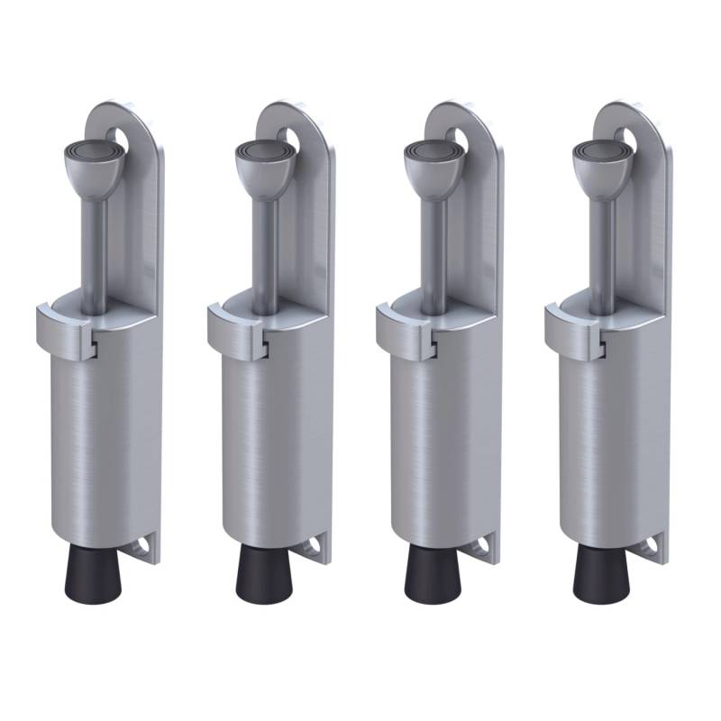 Basi - Türfeststeller - SET - 4x TFS 25 - Edelstahl-Optik - 4X7704-0025 von Basi