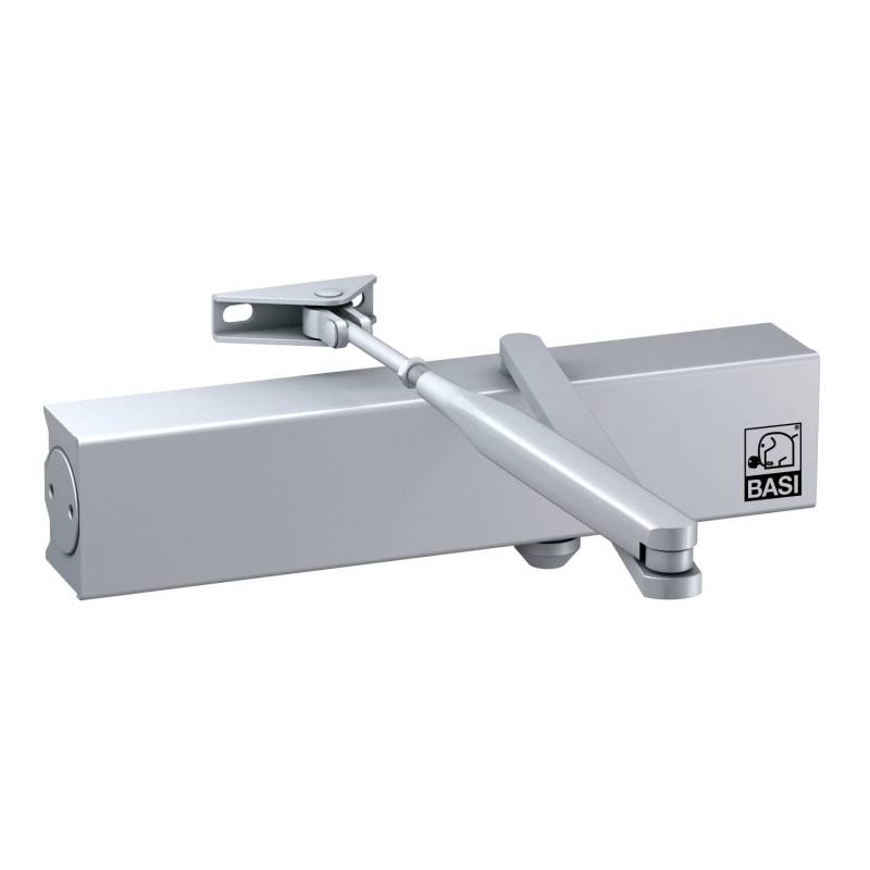 Basi - Türschließer - TS 200 - mit Standardgestänge - DIN L/R verwendbar - Silber - 1480-0102 von Basi