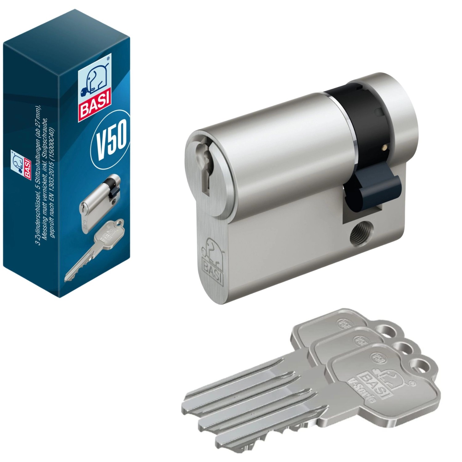 Basi - V50 - Profil-Halbzylinder - 10/35 mm -Gleichschließend Basi - V50 - Profil-Halbzylinder - 10/35 mm -Gleichschließend von Basi