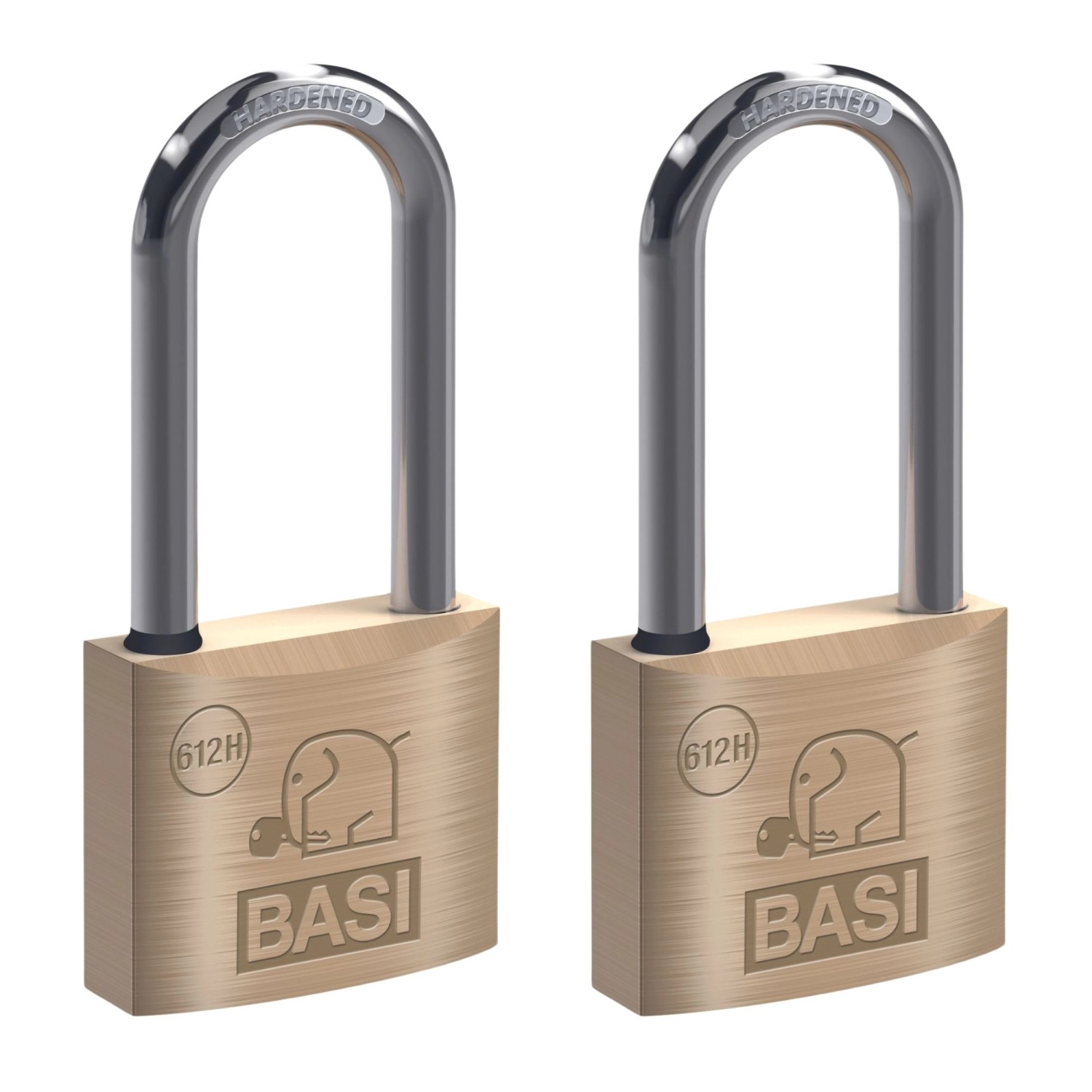 Basi - Vorhangschloss - SET - 2x VHS 612H - Breite 40 mm - Bügelhöhe 40 mm - Gleichschließend - mit Wasserstop - Messinggehäuse Basi - Vorhangschloss - SET - 2x VHS 612H - Breite 40 mm - Bügelhöhe 40 mm - Gleichschließend - mit Wasserstop - Messinggehäuse von Basi