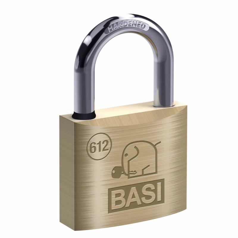 Basi - Vorhangschloss - VHS 612 - 40 mm - Gleichschließend - mit Wasserstop - inkl. 2 Schlüssel - Messinggehäuse von Basi