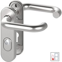 FS-Drücker-Schutzbeschlag - SB/FS 2200K - ES1 - ZA - Kurzschild rund - Edelstahl von Basi
