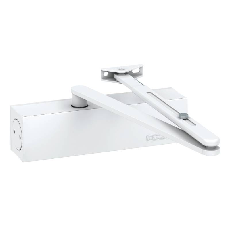 Geze - Türschließer - TS 2000NV - Weiß - mit Standardgestänge - 1401-0102 von Basi
