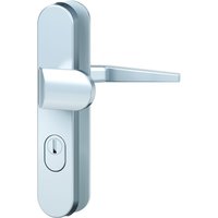 Vollmaterial-Schutzbeschlag - Alu F1 - ZA - Wechsel-Garnitur - Lochung: PZ -92/10 mm - rund von Basi