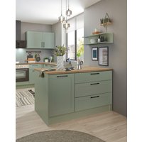 BASIC by Balculina Kücheninsel "Marsi", Breite 145 cm, Türen und Schubkästen Sofclose, beidseitig nutzbar von Basic By Balculina