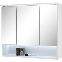 BASIC by Balculina Spiegelschrank "Best80 Spiegelschrank, Badezimmerschrank BxHxT 80x70x23 cm", (1 St.), Breite 80 cm, LED-Beleuchtung, Softclose von Basic By Balculina