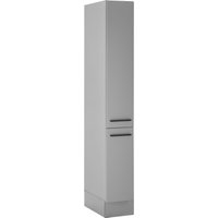 BASIC by Balculina Vorratsschrank "Denver, Küchenschrank BxHxT 30 x 211 x 57", (1 St.), Breite 30cm, in grau matt/lancelot eiche von Basic By Balculina