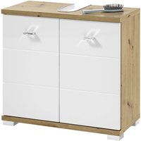 BASIC by Balculina Waschbeckenunterschrank "Pool, Badezimmerschrank BxHxT 60x57x31" 1 Stk. tlg. Breite 60cm, Tür L/R montierbar von Basic By Balculina