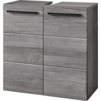 BASIC by Balculina Waschbeckenunterschrank "Silver,Badezimmerschrank BxHxT 60x70x20" 1 Stk. tlg. Breite 60cm, Tür L/R monierbar, FSC-Mix 70% von Basic By Balculina