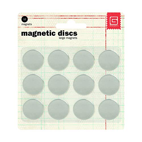 Basic grau 1/32 Dick Scheiben Magnete 0.625 1, 12 Stück von Basic Grey