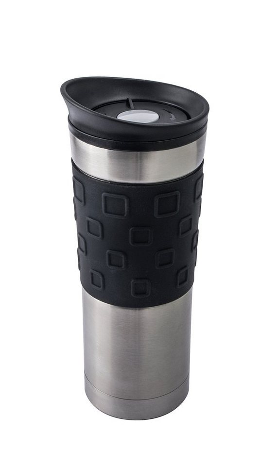 BasicNature Thermobecher BasicNature Edelstahl Thermobecher 'Grip' - 0,45 L, BasicNature Edelstahl Thermobecher 'Grip' - 0,45 L von BasicNature