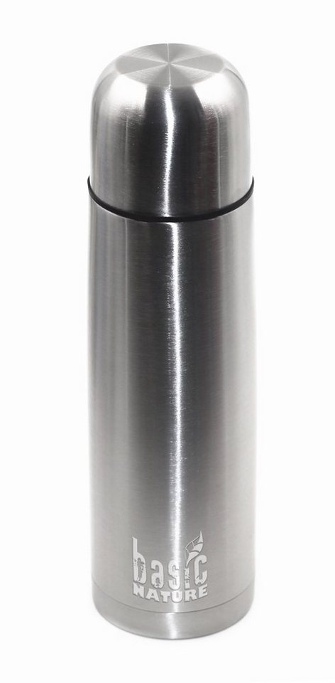 BasicNature Thermoflasche BasicNature Isolierflasche - 1 L Edelstahl von BasicNature
