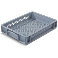 Alpha Eurobox aus PP mit durchbrochenen Wänden, 6,4 Liter, HxBxT 70 x 400 x 300 mm von Basic