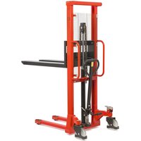 B-Ware Hydraulik-Stapler BASIC mit Einfach-Mast Tragkraft 1.000 kg, Hubhöhe 1.600 mm von Basic