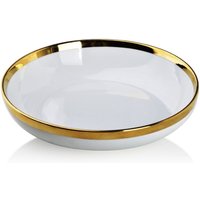 BASIC Schüssel 24,8xh5,5cm Goldstreifen von Basic