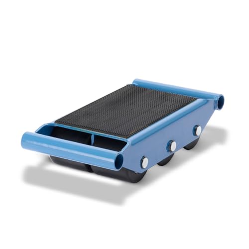 HEMMDAL Transportfahrwerk | 6.000 kg Tragkraft | HxBxT 103 x 413 x 210 mm | 6 Rollen mit Nylon-Bereifung | Transportwagen | Schwerlastroller | Transport-Rollwagen von HEMMDAL