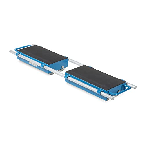 HEMMDAL Transportfahrwerk | 24.000 kg Tragkraft | HxBxT 115 x 500 x 280 mm | verstellbar | 16 Rollen mit Stahl-Bereifung | Transportwagen | Schwerlastroller | Transport-Rollwagen von HEMMDAL