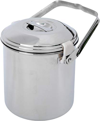 BasicNature Billy Can Edelstahltopf Silber 1,4 L von BasicNature