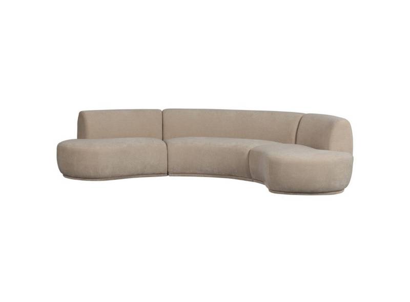 Basiclabel Ecksofa Batavier aus Webstoff, Natur von Basiclabel